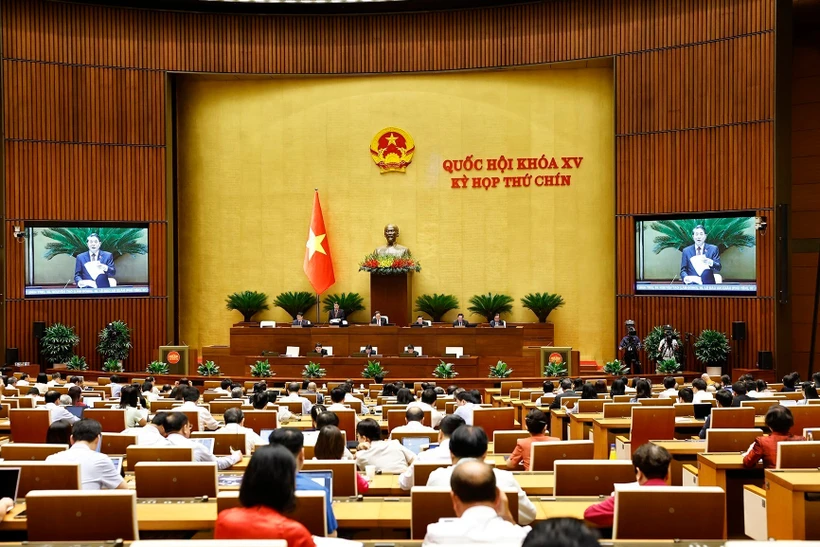 At the 9th session of the 15th National Assembly (Photo: VNA)